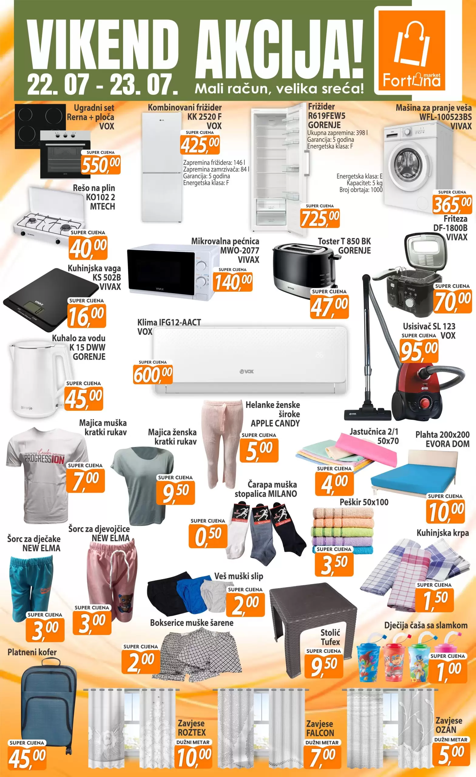 Fortuna vikend akcija 22-23.7.2023.