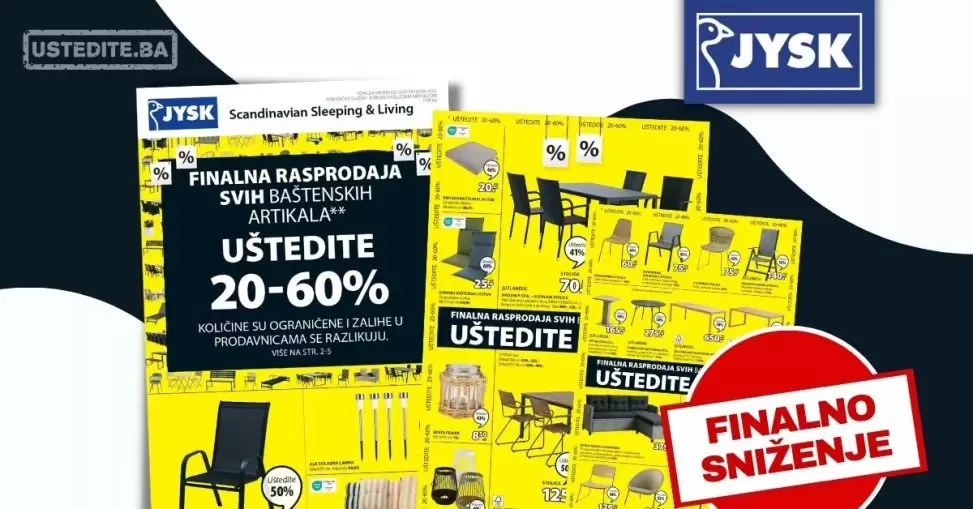 Jysk FINALNA RASPRODAJA do 9.8.2023.