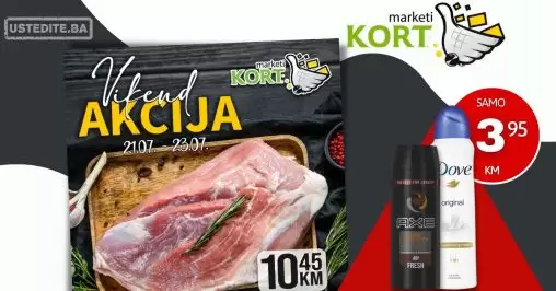 Kort vikend akcija 21-23.7.2023.