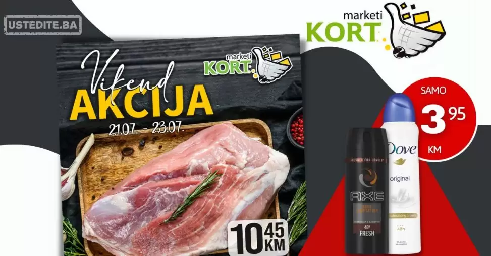 Kort vikend akcija 21-23.7.2023.