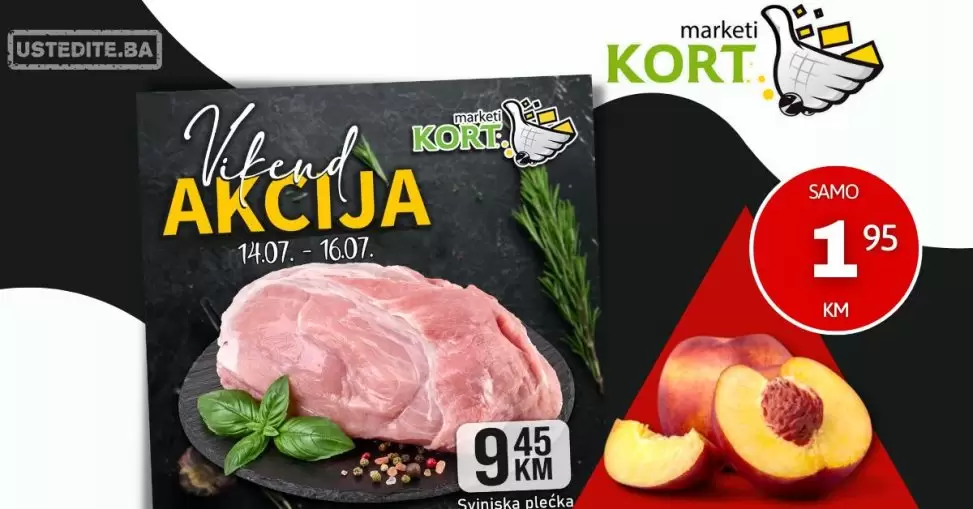 Kort vikend akcija 14-16.7.2023.