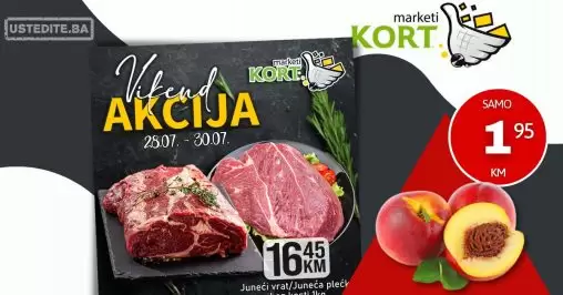 Kort vikend akcija 28-30.7.2023.