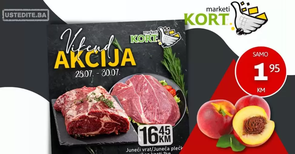 Kort vikend akcija 28-30.7.2023.