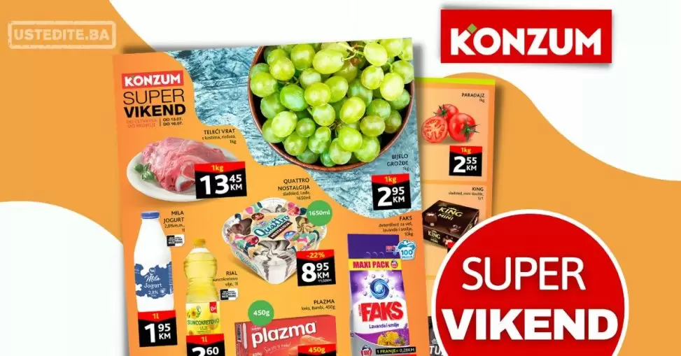 Konzum vikend akcija 13-16.7.2023.