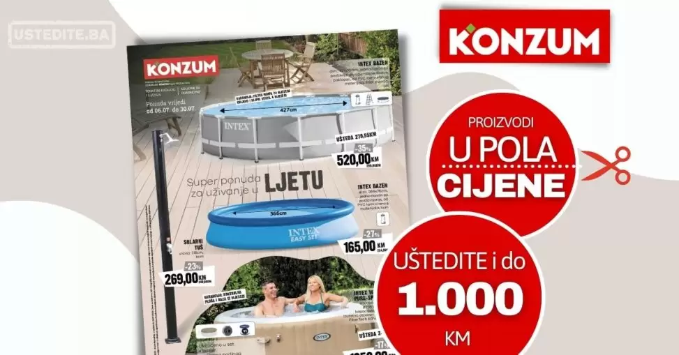 Konzum katalog LJETNO SNIŽENJE 06-30.07.2023.