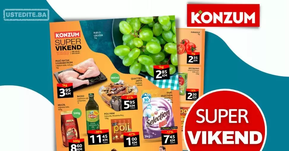 Konzum vikend akcija 20-23.7.2023.