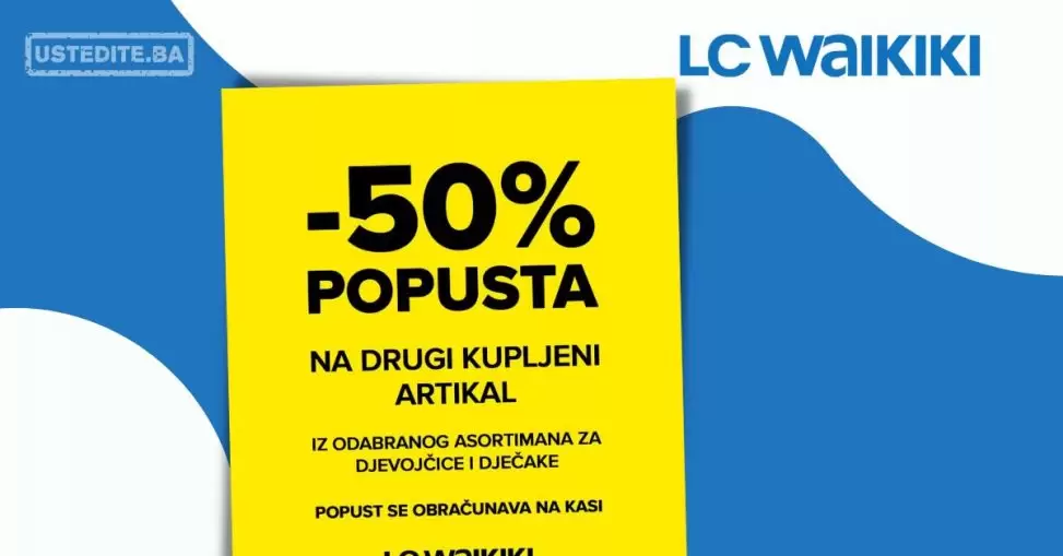 LC Waikiki SNIŽENJE -50% na drugi kupljeni artikal