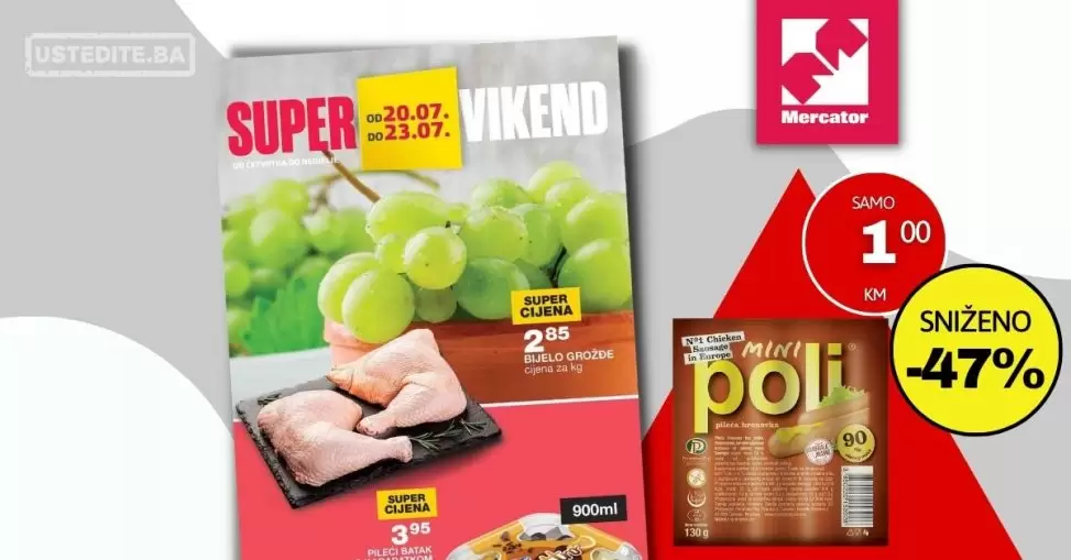 Mercator vikend akcija 20-23.7.2023.