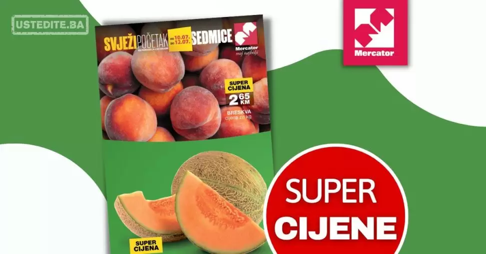 Mercator akcija SVJEŽA PONUDA 10-12.7.2023.
