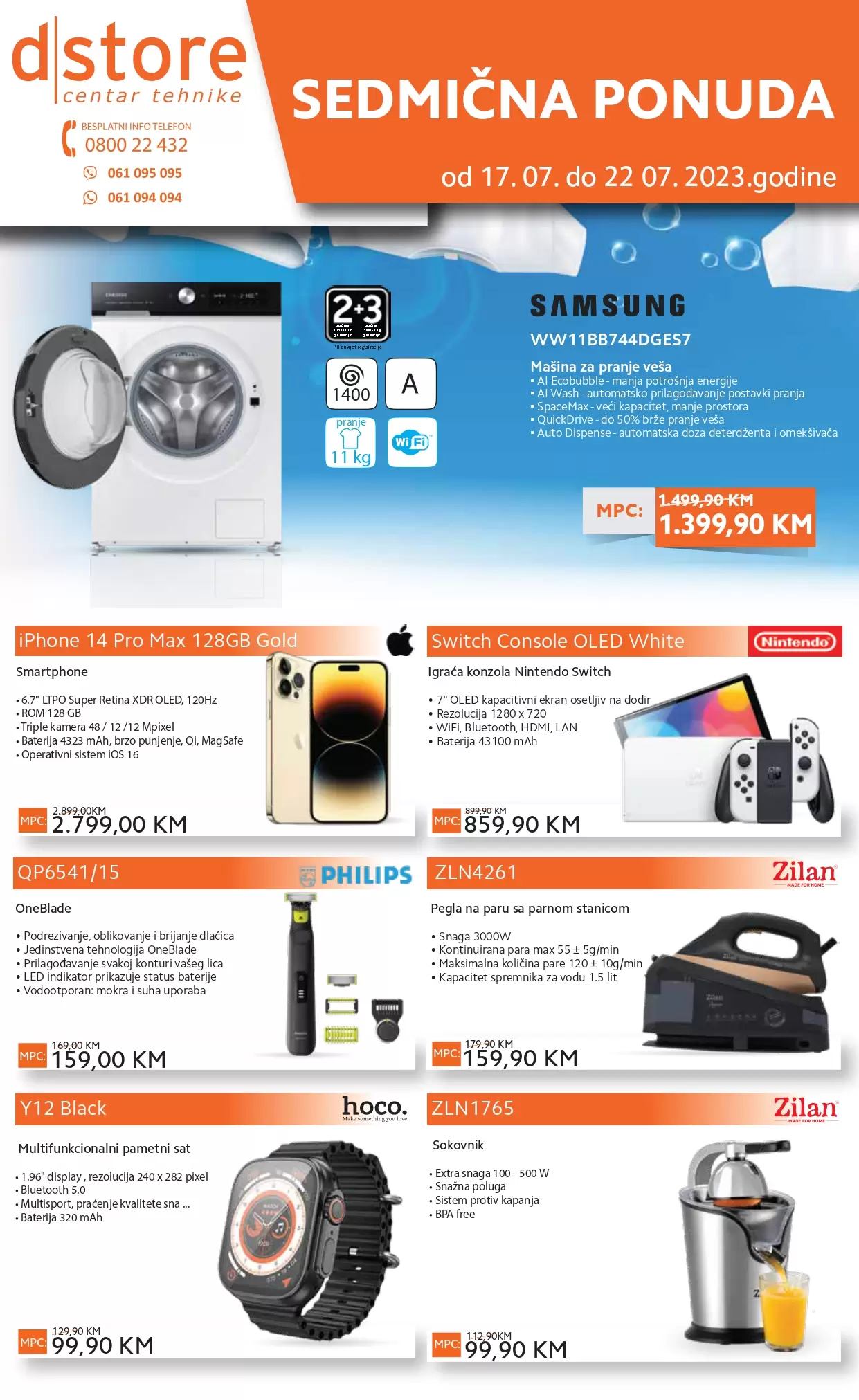 Dstore SEDMIČNA AKCIJA 17-22.7.2023. 