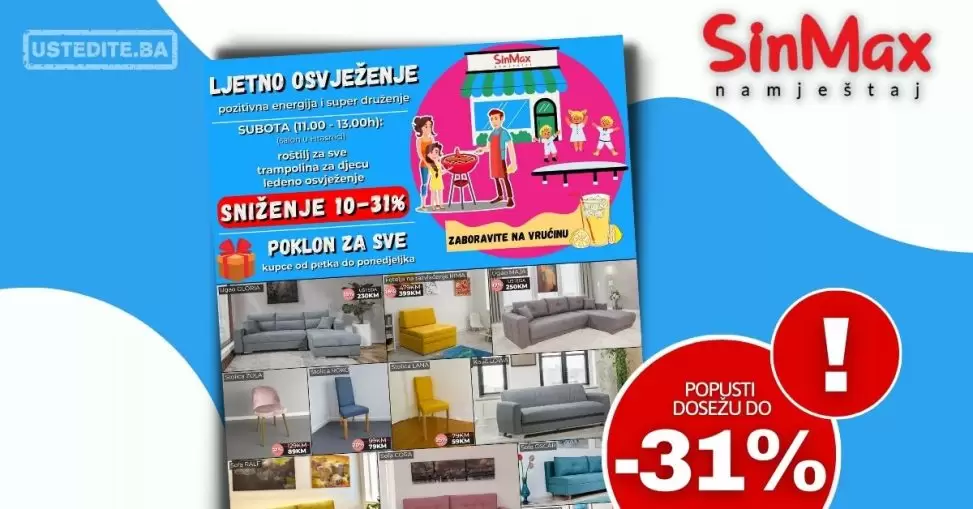 Sinmax namještaj ⇢Fenomenalne uštede do 31%