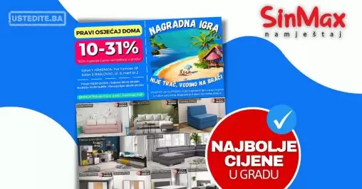 Sinmax namještaj - NAGRADNA IGRA