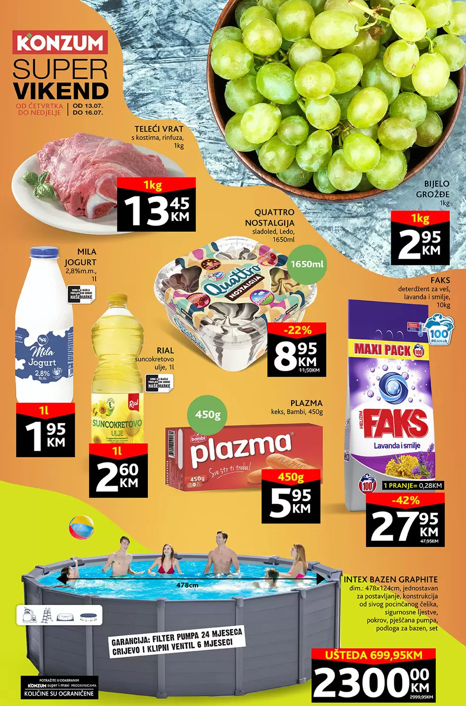 Konzum vikend akcija 13-16.7.2023.