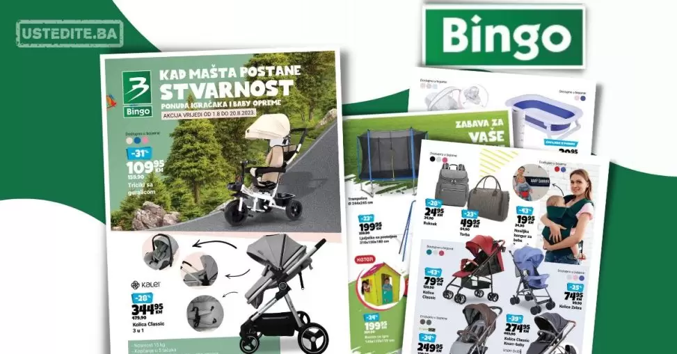 Bingo katalog IGRAČKE & OPREMA ZA BEBE 1-20.8.2023.