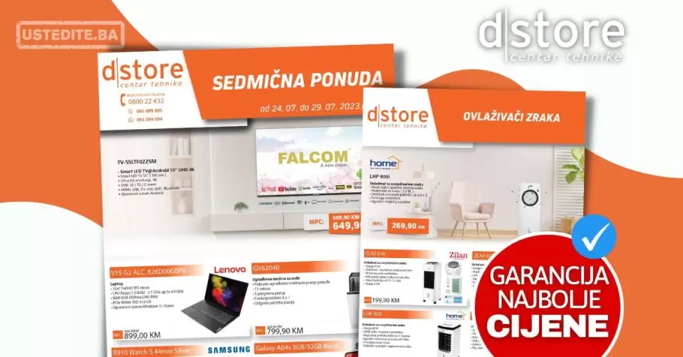 Dstore SEDMIČNA AKCIJA 24-29.7.2023.