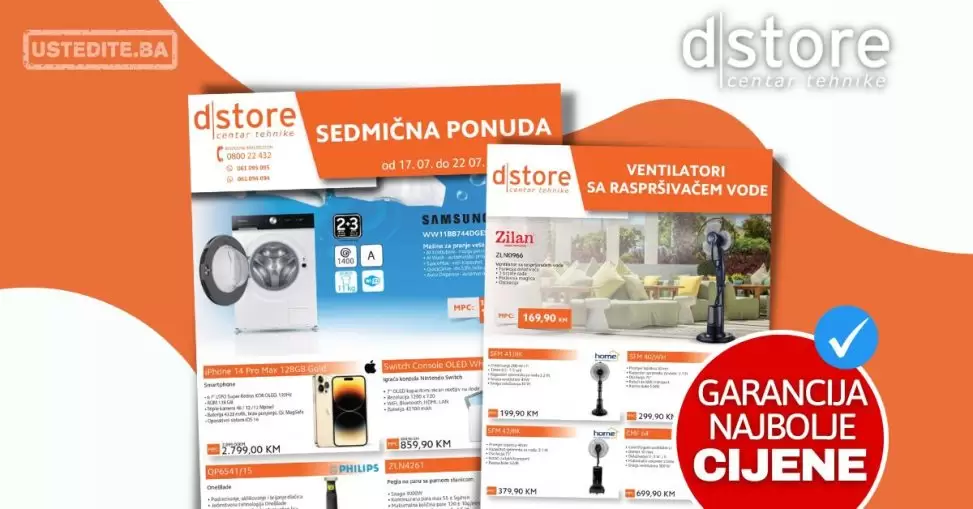 Dstore SEDMIČNA AKCIJA 17-22.7.2023.