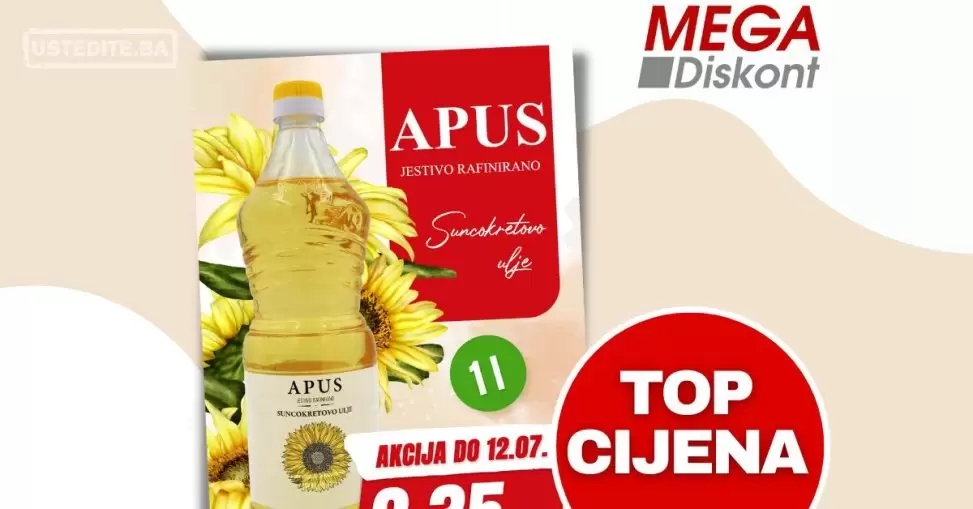 Mega Diskont TOP cijena ulja!