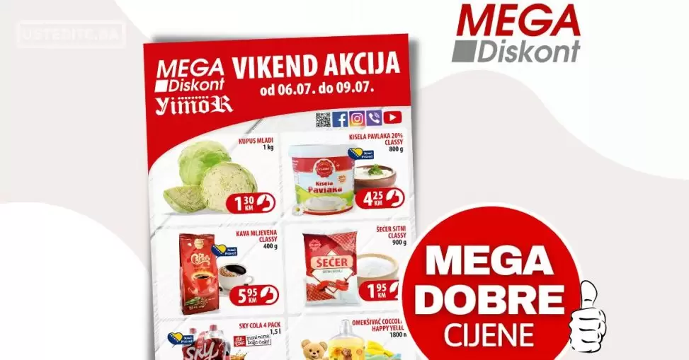Mega Diskont vikend akcija 6-9.7.2023.
