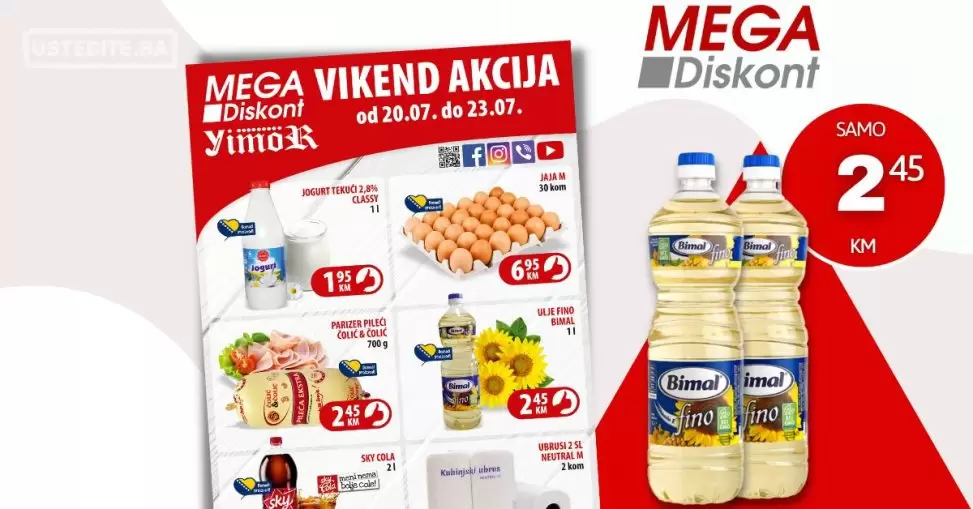 Mega Diskont vikend akcija 20-23.7.2023.