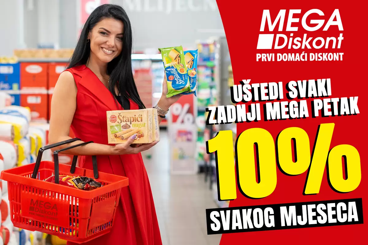 Mega Diskont AKCIJA PETAK -10%