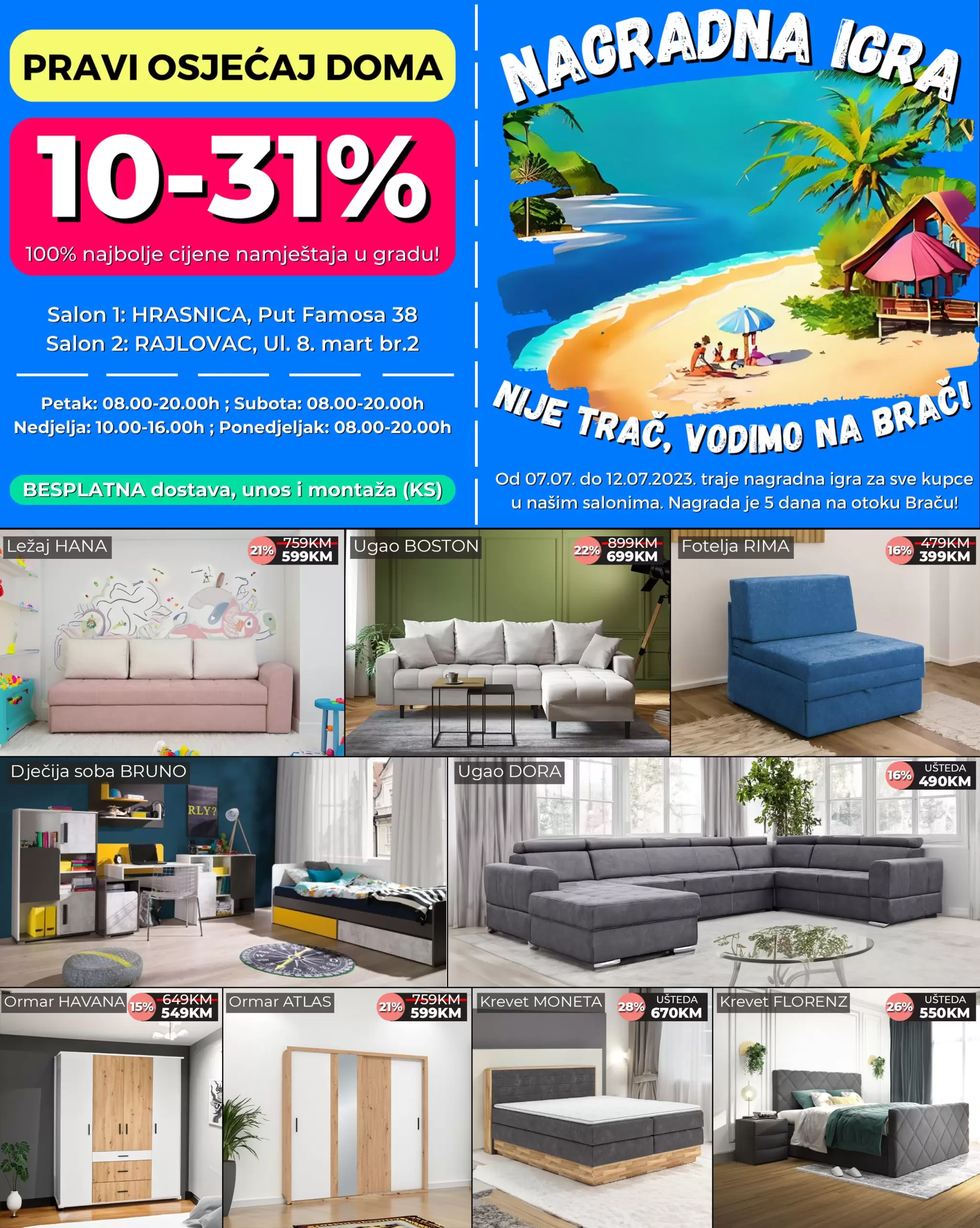 Sin max namještaj - NAGRADNA IGRA