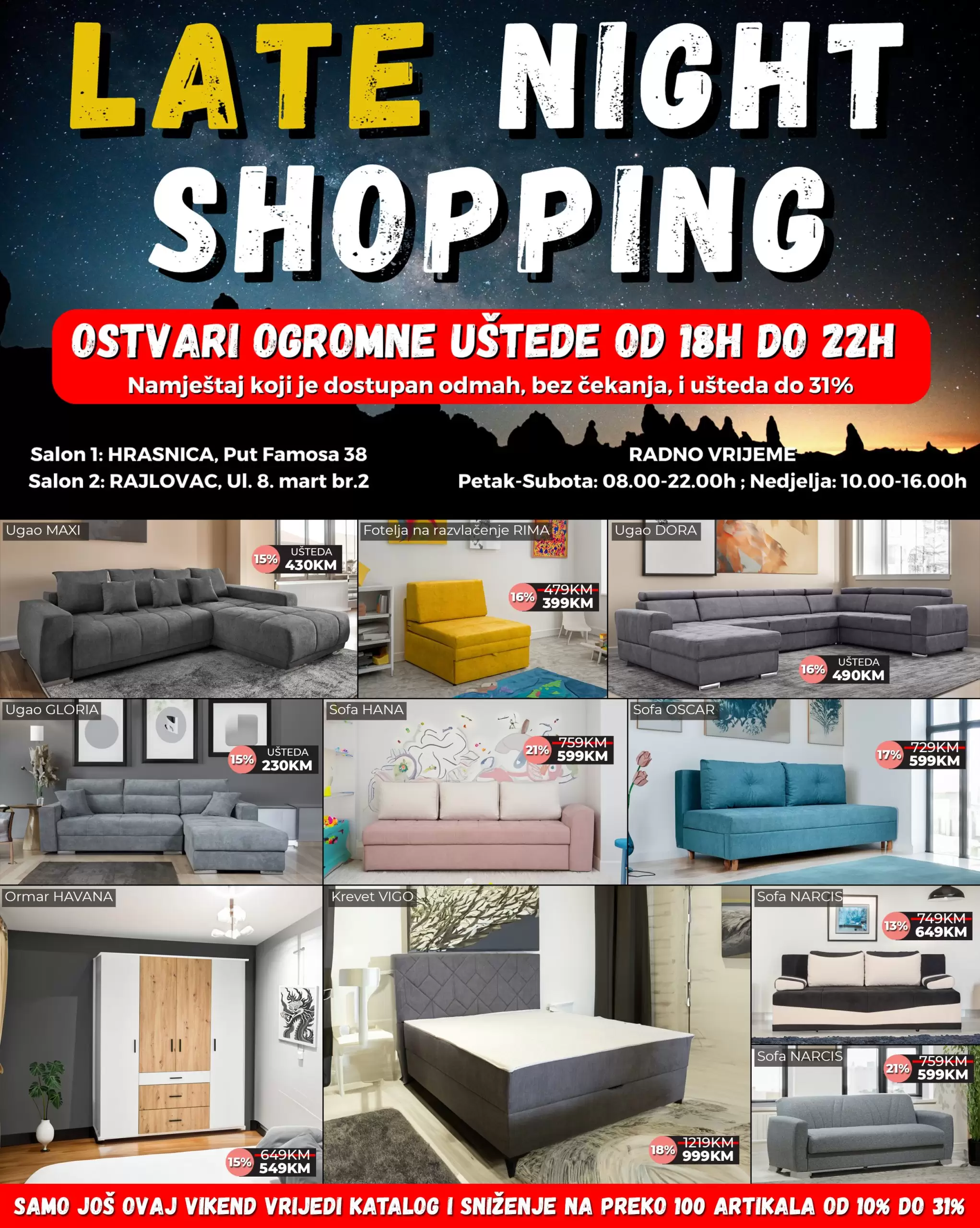 Sinmax namještaj - Late Night Shoppping