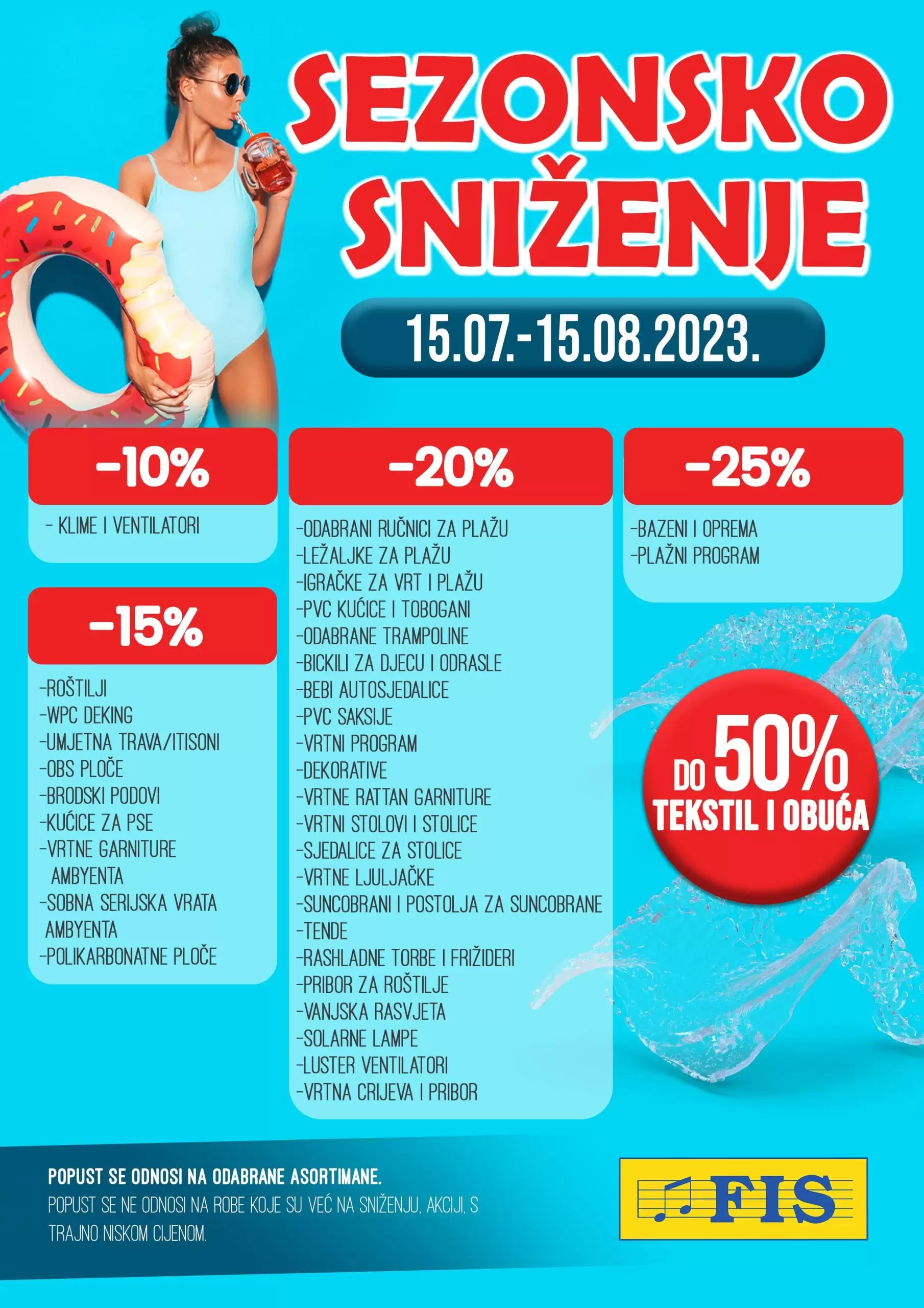 Fis SEZONSKO SNIŽENJE 15.7-15.8.2023.