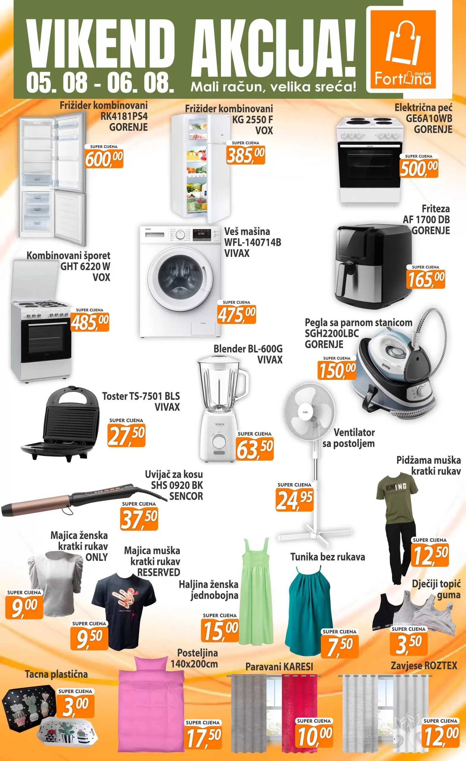Fortuna vikend akcija 5-6.8.2023. 