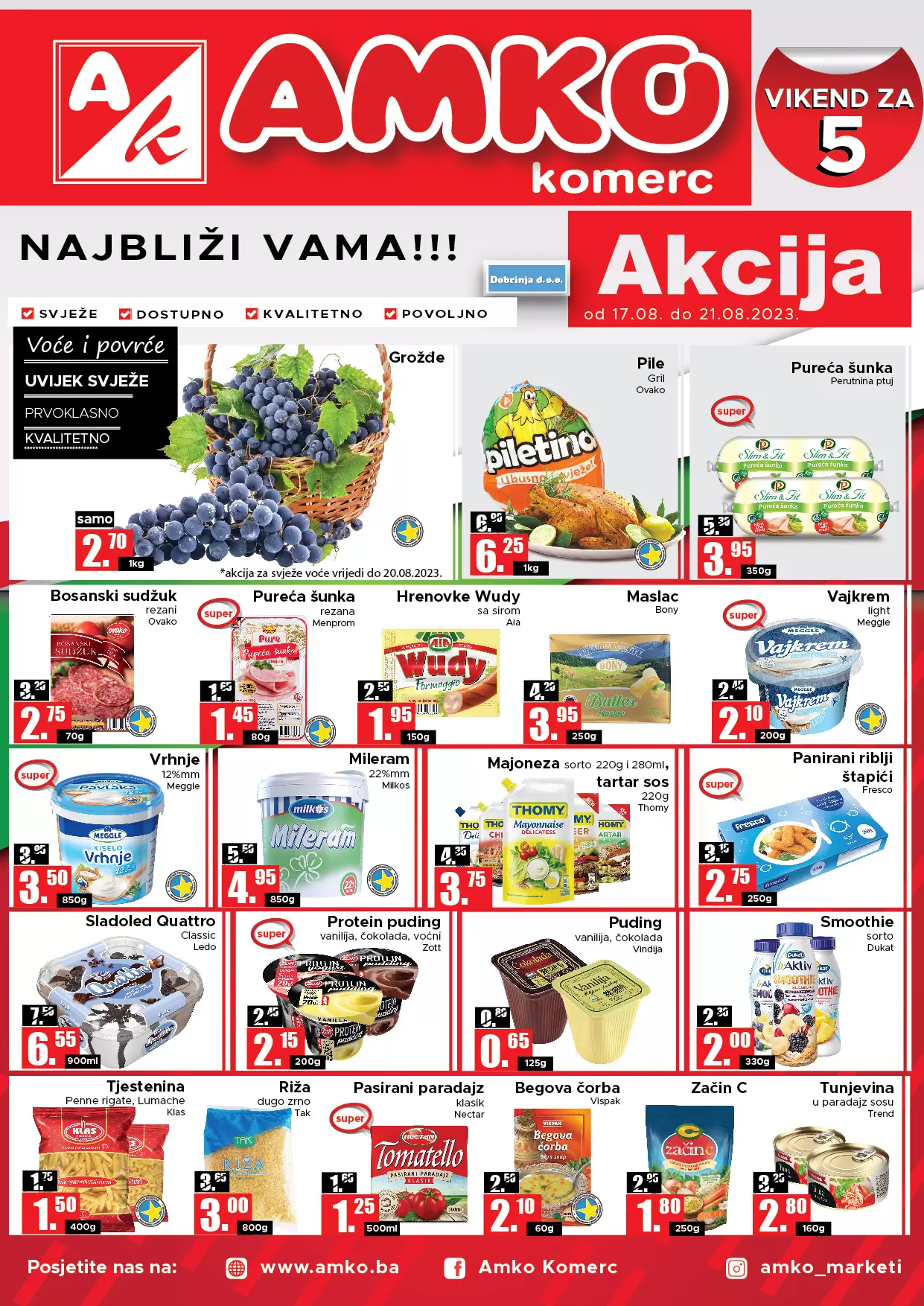 Amko vikend akcija 17-21.8.2023.