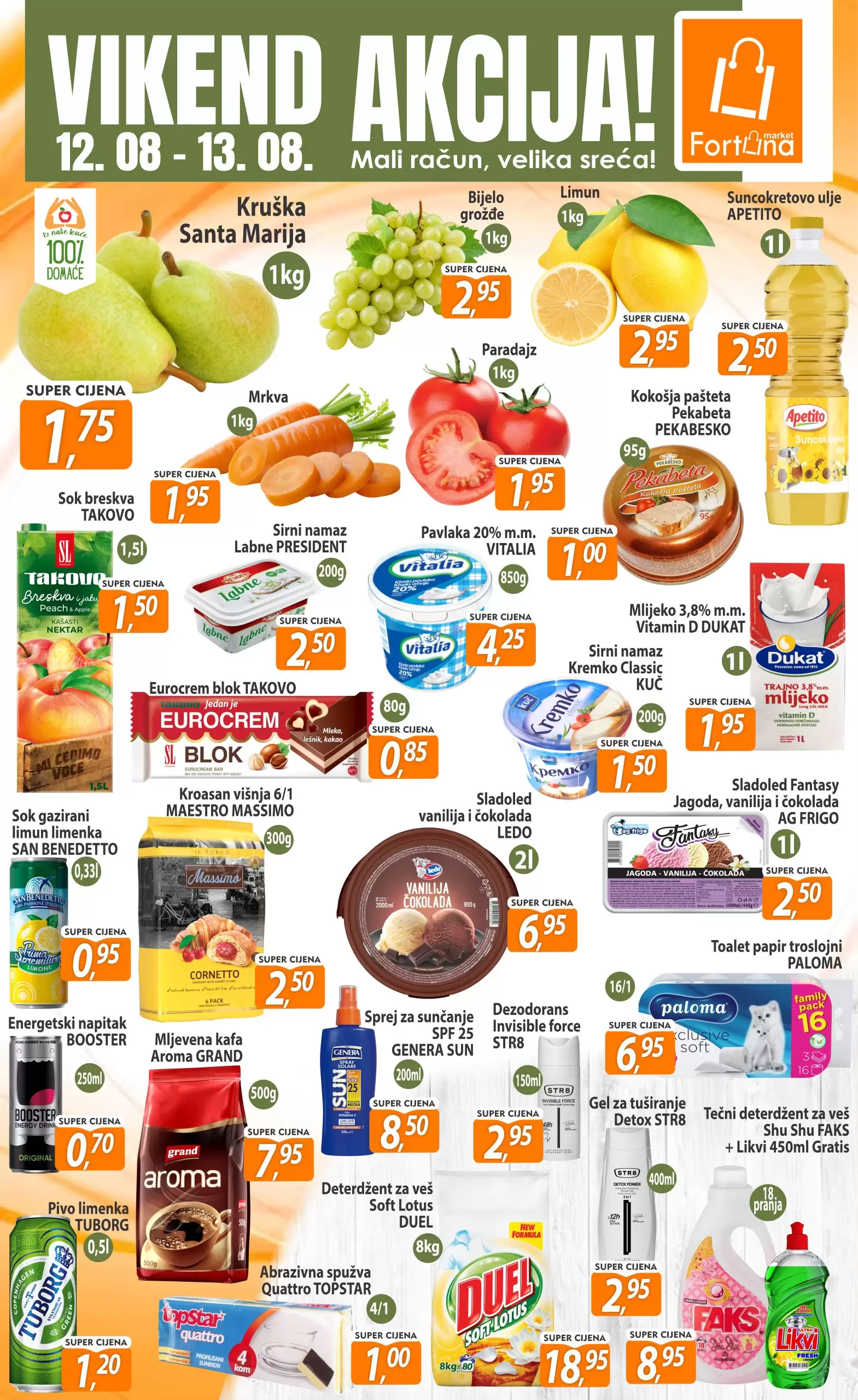 Fortuna vikend akcija 12-13.8.2023. 