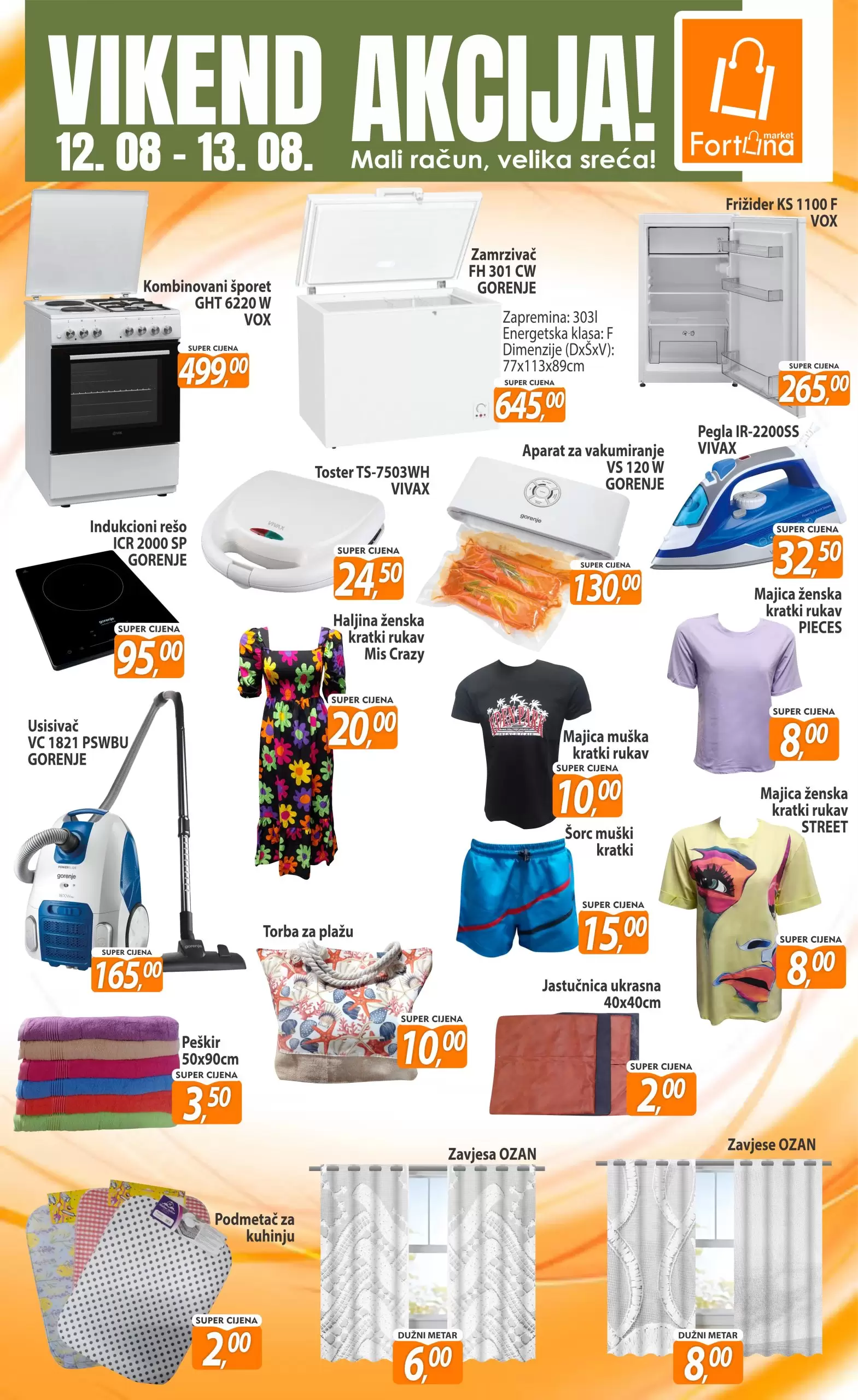 Fortuna vikend akcija 12-13.8.2023. 