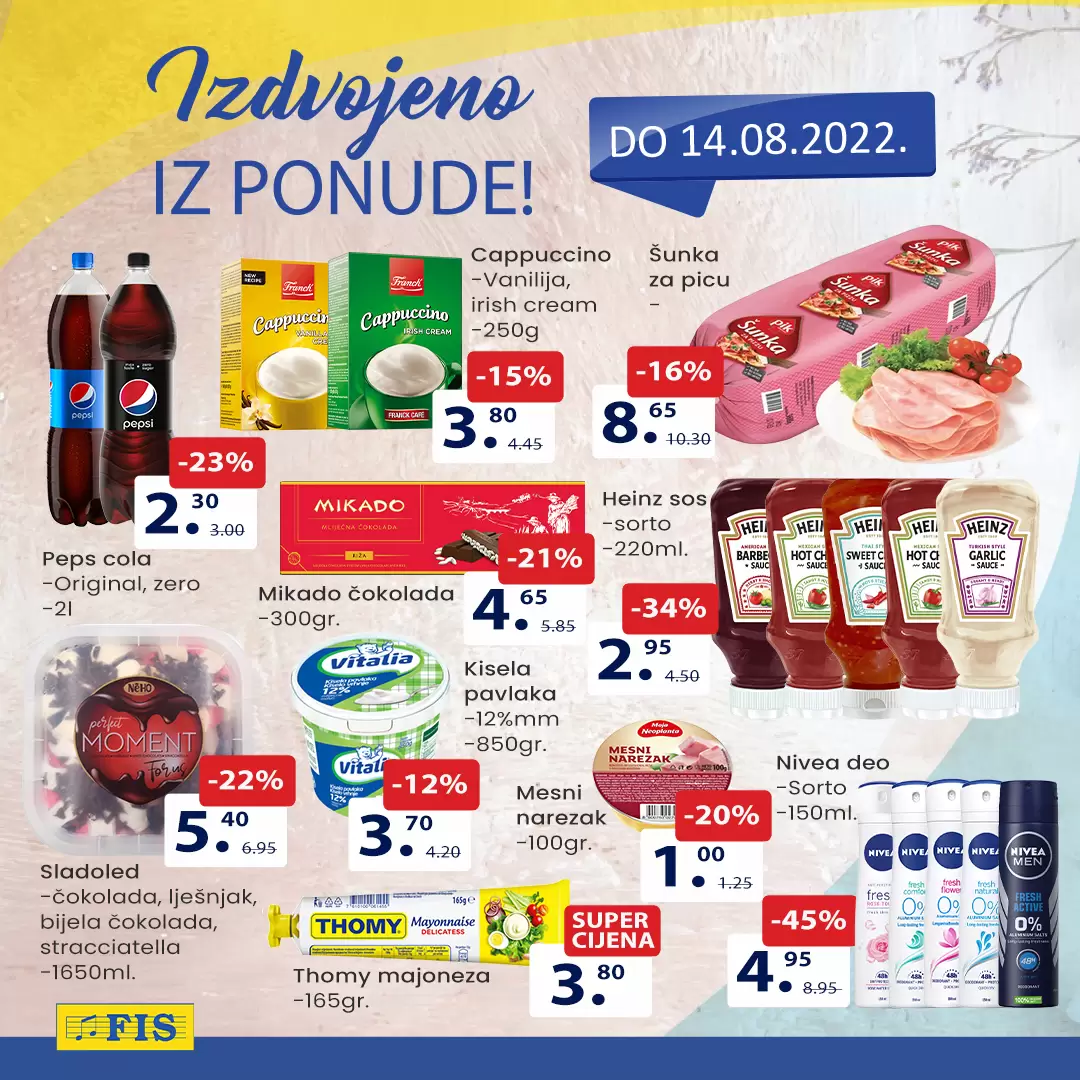 Fis katalog PREHRANA - akcija do 14.8.2023.
