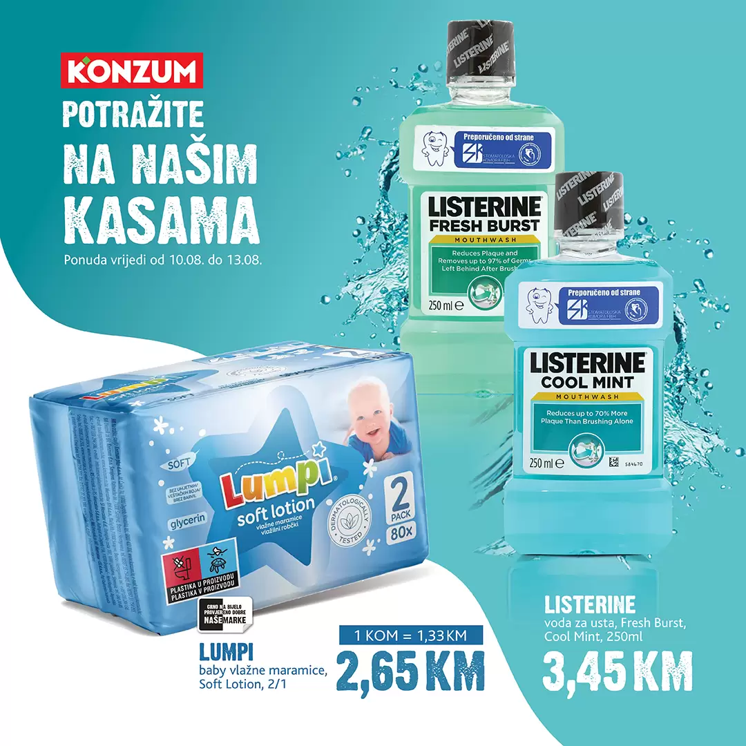 Konzum AKCIJA NA KASAMA 10-13.8.2023. 