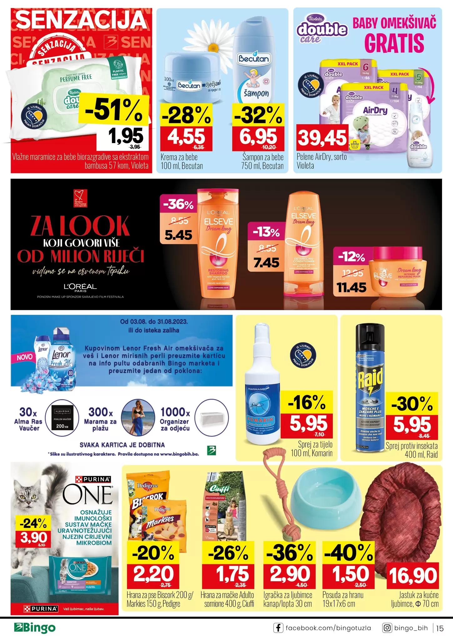 Bingo katalog ⇢SNIŽENJE I DO 70% akcija 15-27.8.2023.