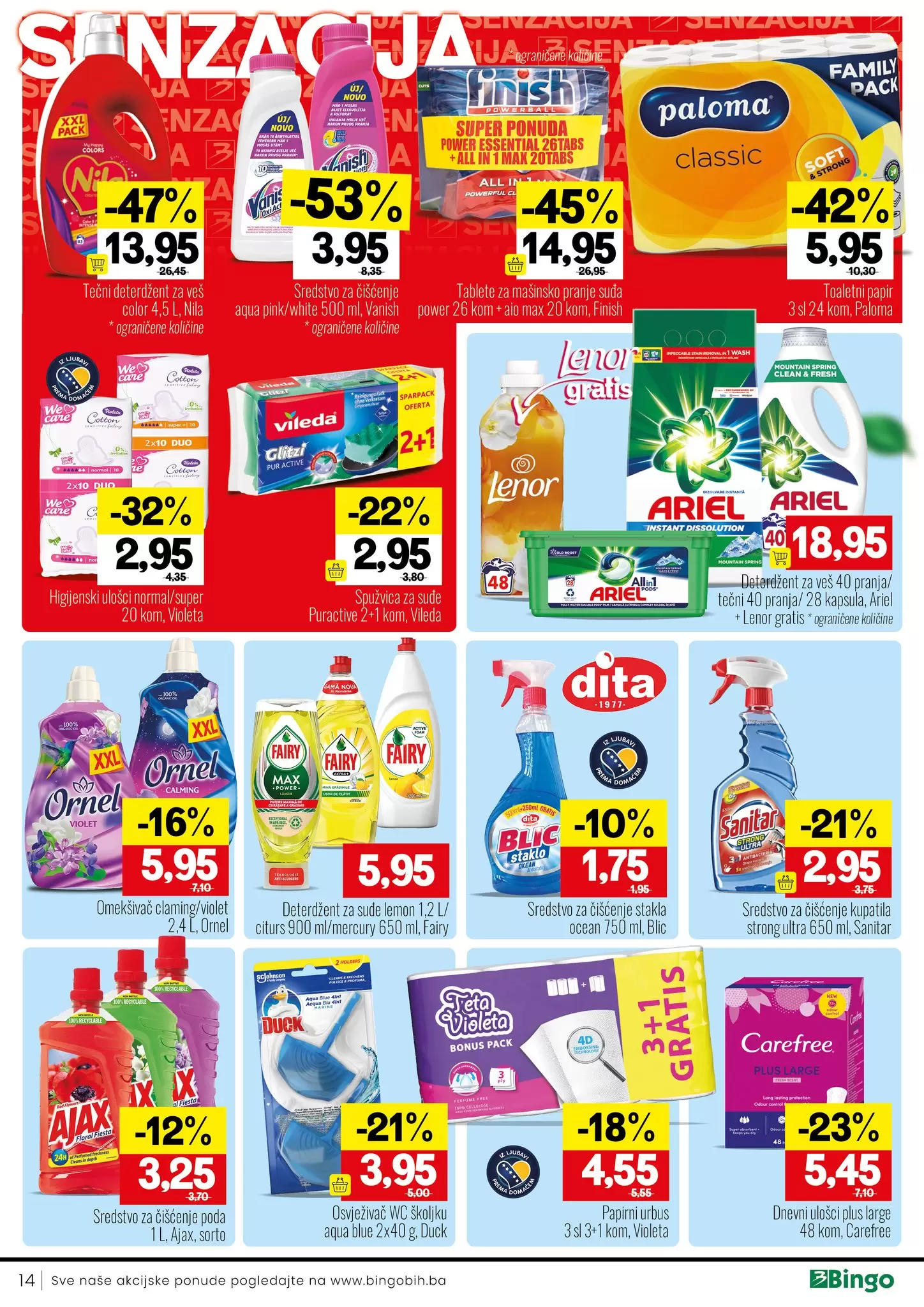 Bingo katalog ⇢SNIŽENJE I DO 70% akcija 15-27.8.2023.