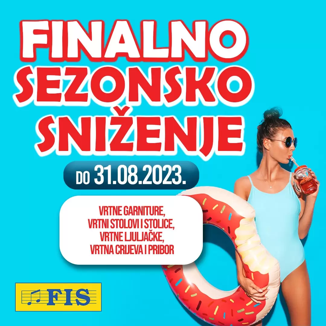 Fis SNIŽENJE ⇢VRTNI PROGRAM - akcija do 31.8.2023.