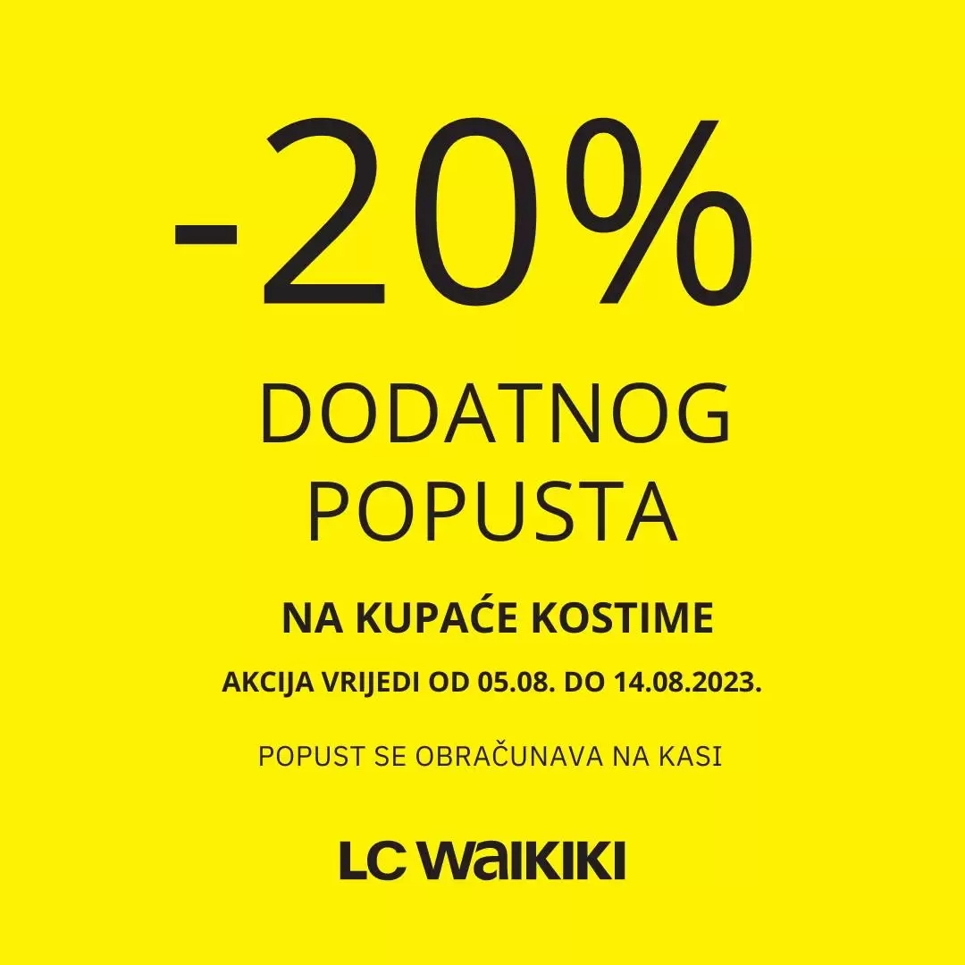 LC Waikiki SNIŽENJE 20% - akcija do 14.8.2023.