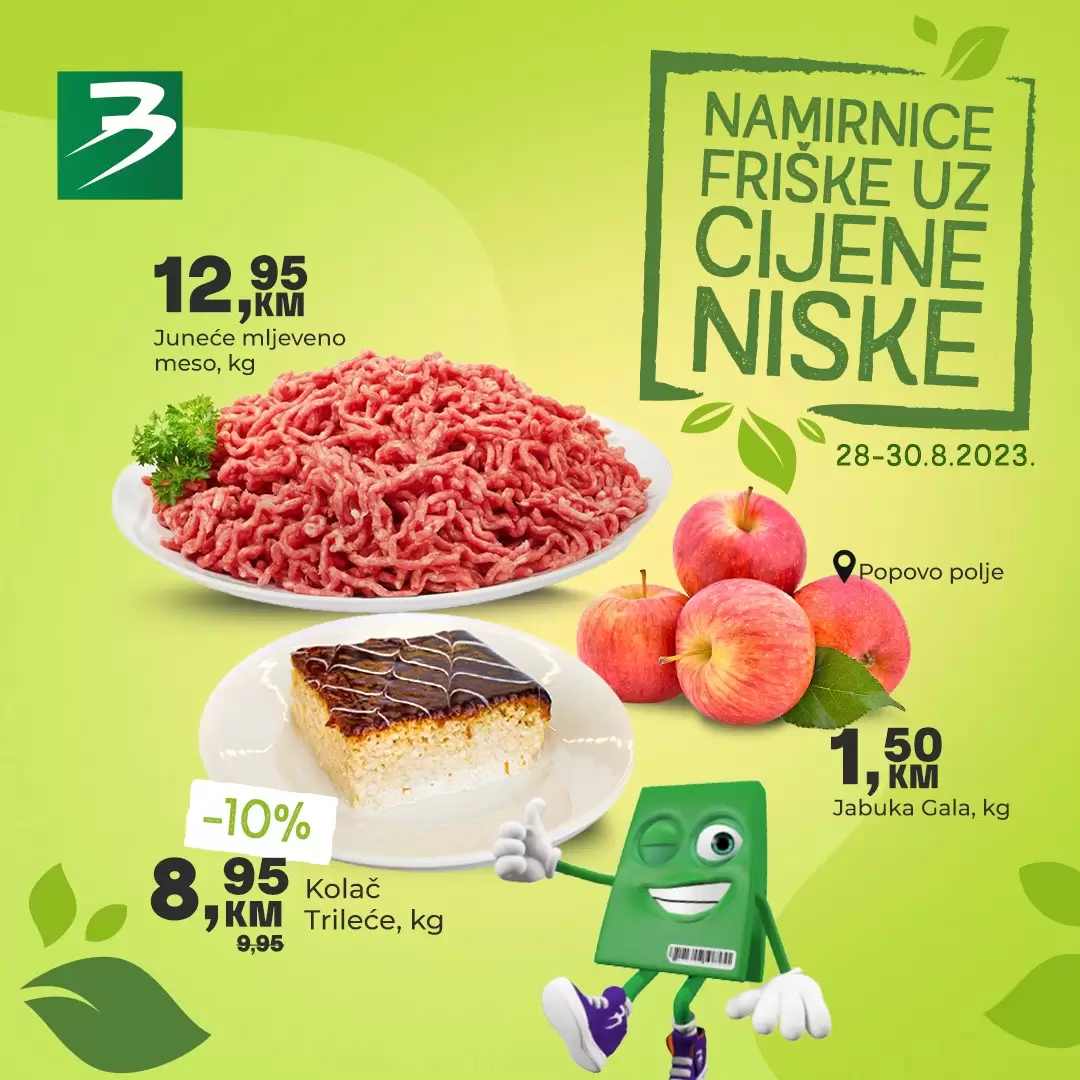 Bingo AKCIJA Namirnice friške cijene niske 28-30.8.2023.