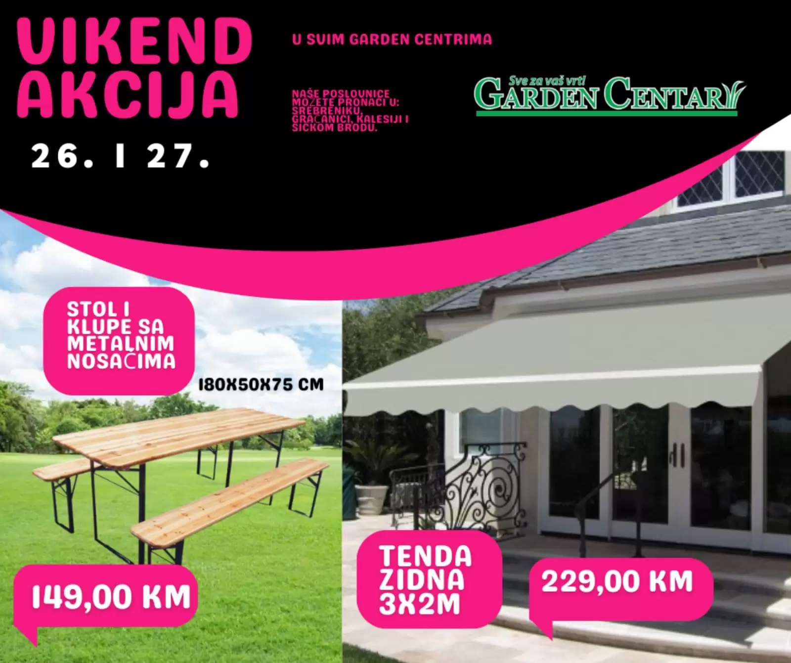Garden Centar vikend akcija 26-27.8.2023.