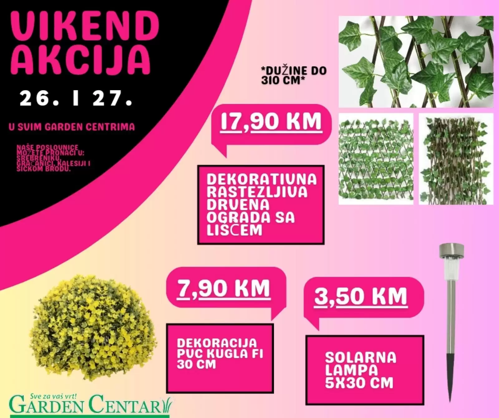 Garden Centar vikend akcija 26-27.8.2023.