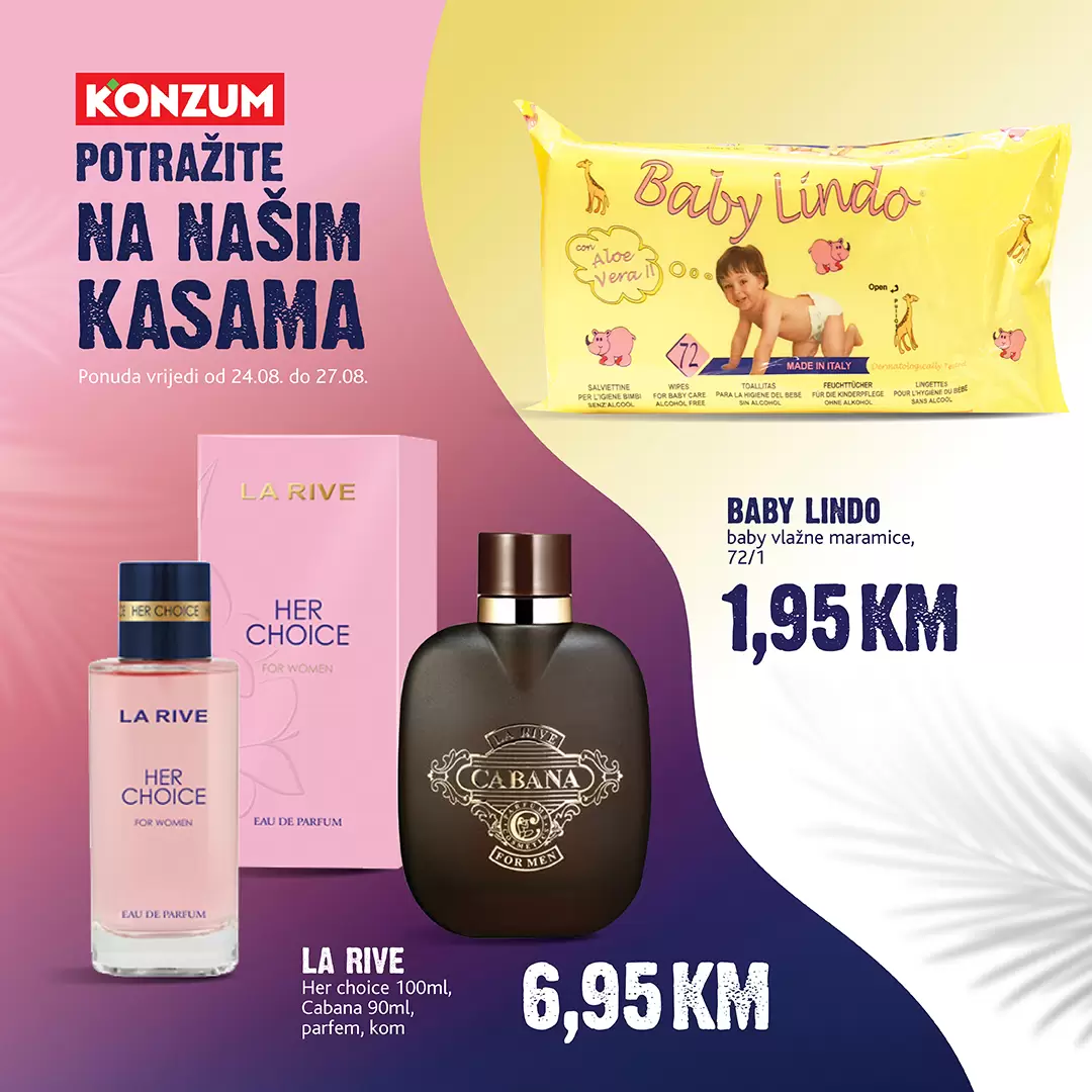 Konzum AKCIJA NA KASAMA 24-27.8.2023.