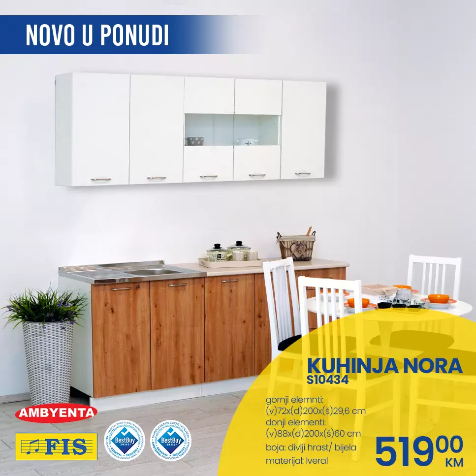 KUHINJA NORA - novo u ponudi iz Ambyentinog asortimana