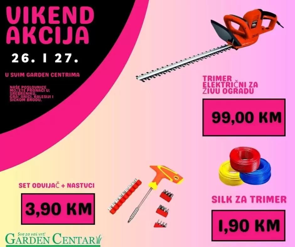 Garden Centar vikend akcija 26-27.8.2023.
