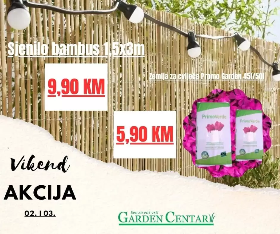 Garden Centar vikend akcija 2-3.9.2023.