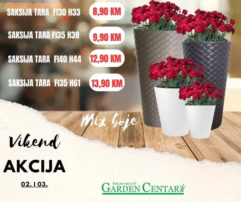 Garden Centar vikend akcija 2-3.9.2023.