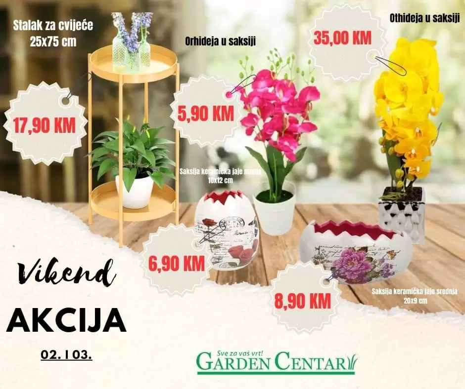 Garden Centar vikend akcija 2-3.9.2023.