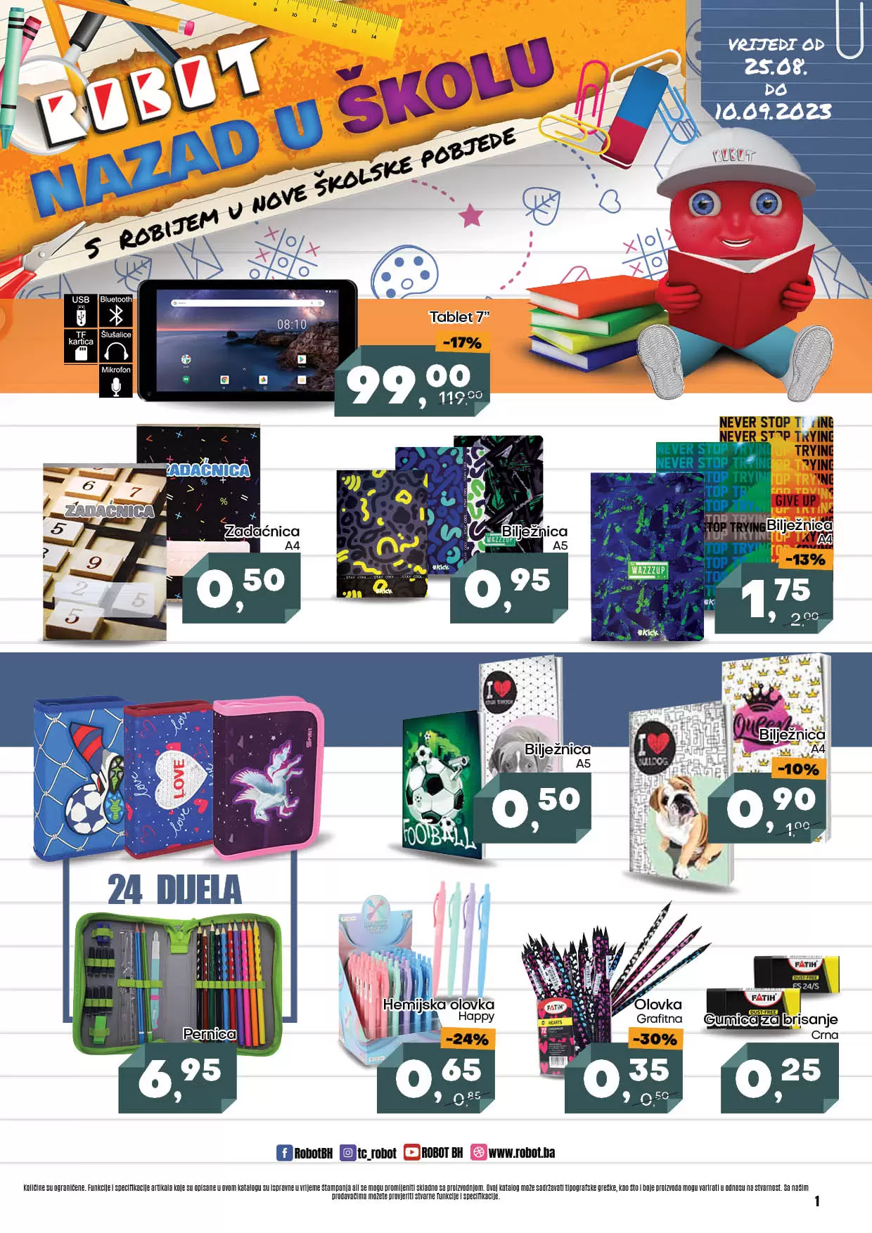 Robot katalog SVE ZA ŠKOLU. 25.8-10.9.2023.