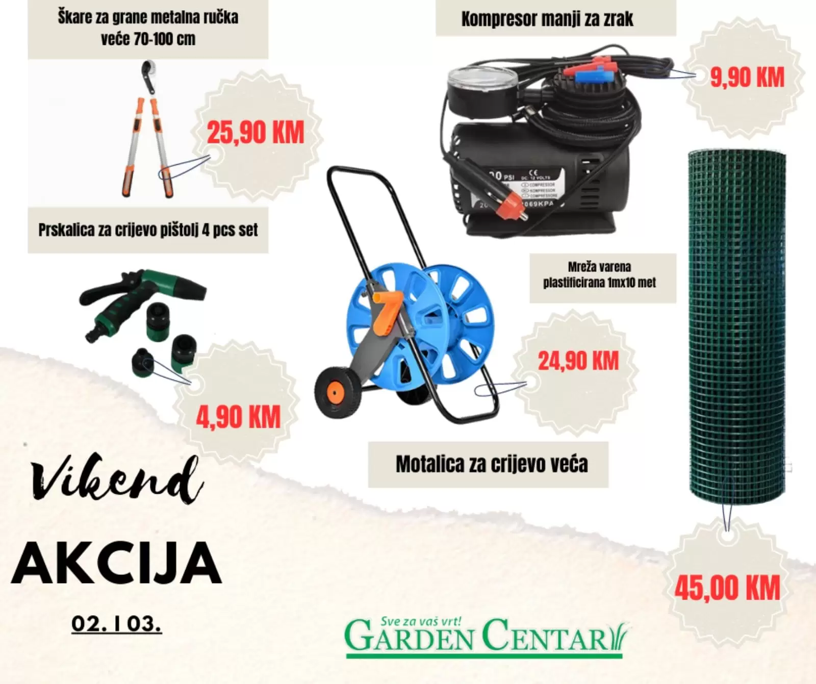 Garden Centar vikend akcija 2-3.9.2023.