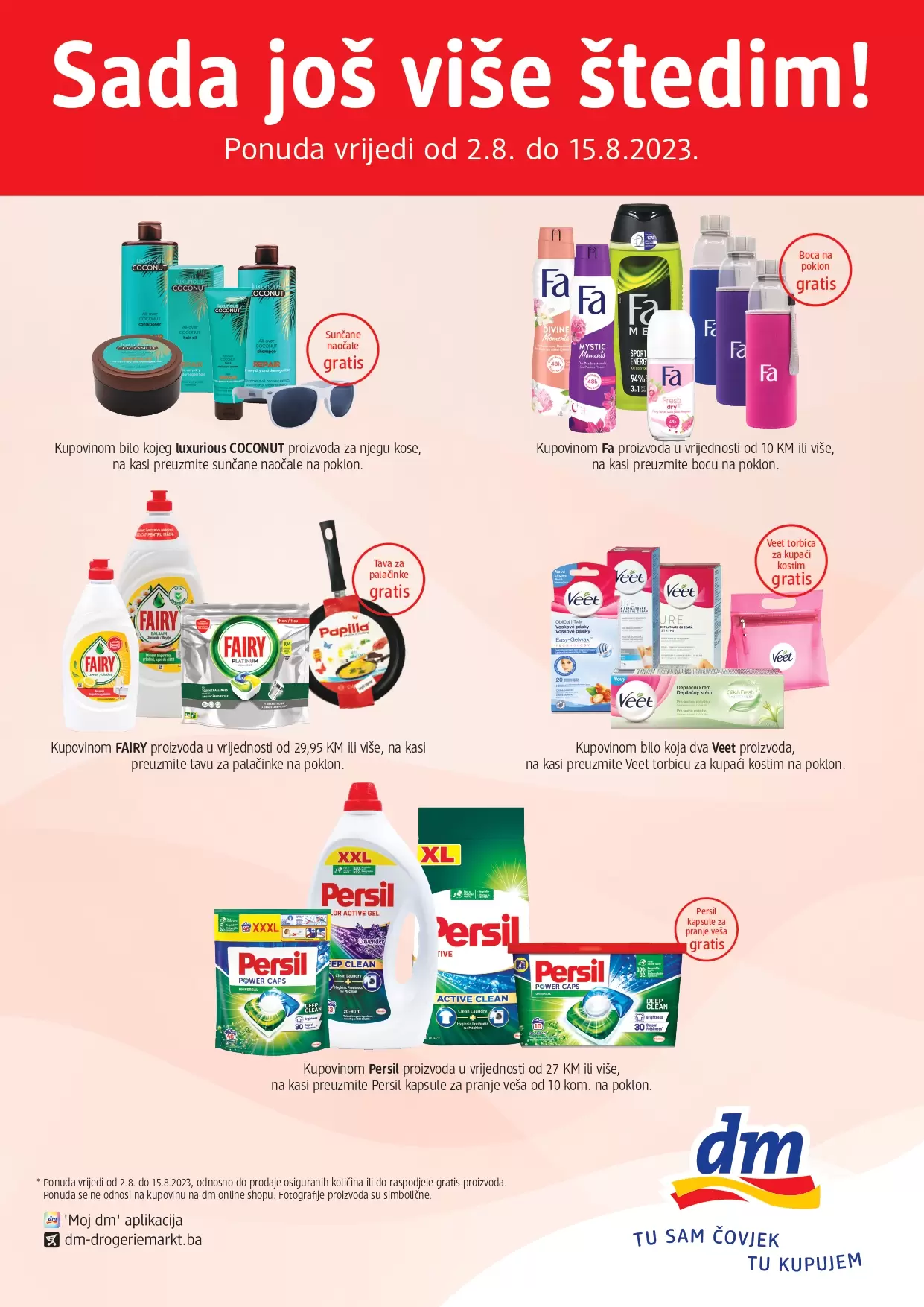 dm GRATIS ⇢Sada još više štedim akcija do 15.8.2023. 