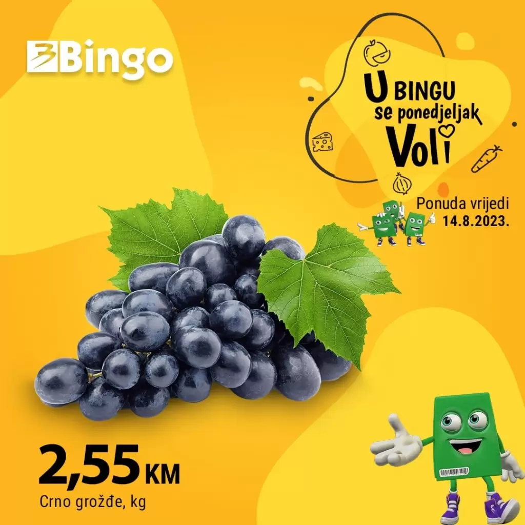 Bingo CIJENA DANA 14.8.2023.